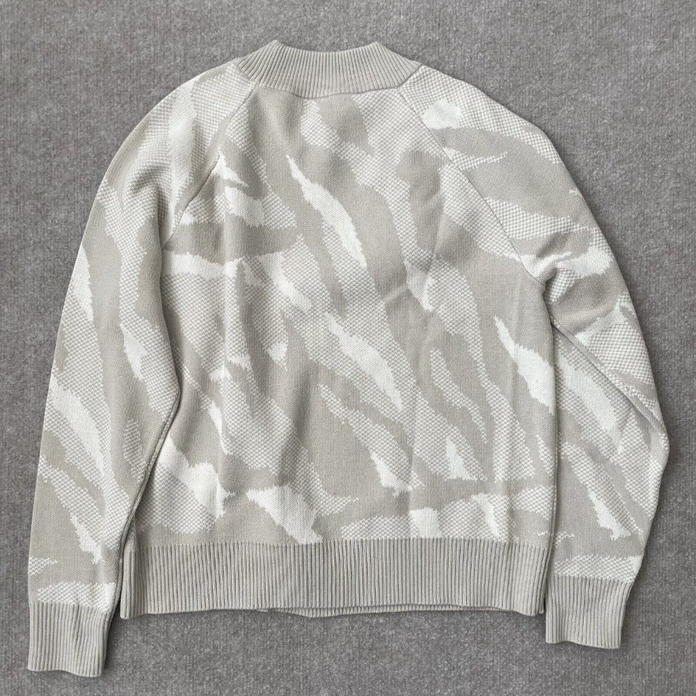 Athleta Sweater Womens XS Tan Camo Beige Casual Pullover Knit Merino Wool Shirt - Picture 7 of 7